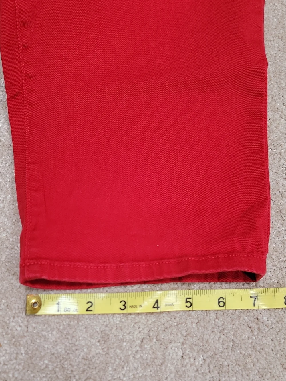 Chaps Red Women's 5 Pocket Denim Jean Shorts Pants Size 10 EUC